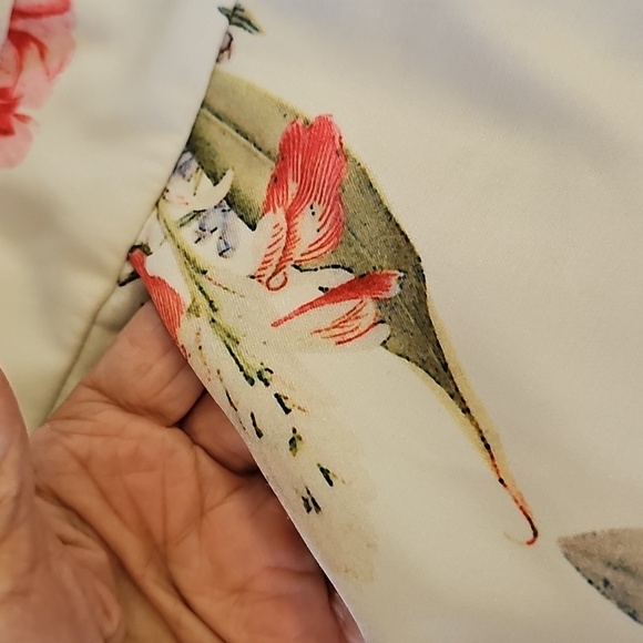 Floral Strapless Jumpsuit By Luxxel In A Meduim. Florial Print With Rear Zipper. - Picture 4 of 11